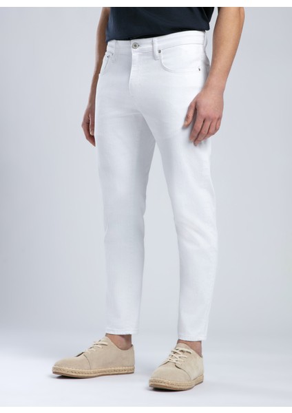 Normal Bel Slim Tapered Erkek Denim Pantolon 252 Lcm 121061 London Cedef Weft