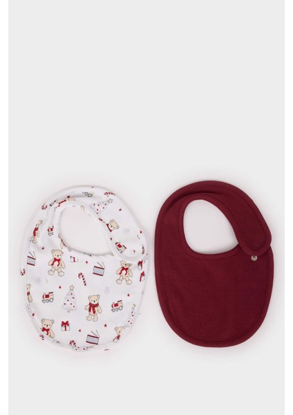 Erkek Bebek Desenli 2'li Pamuklu Mama Önlüğü F5052A5NS