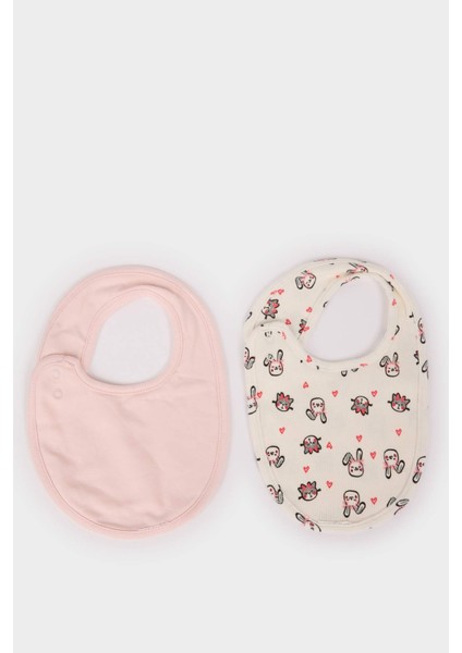 Kız Bebek Desenli 2'li Pamuklu Mama Önlüğü F5053A5NS modelleri