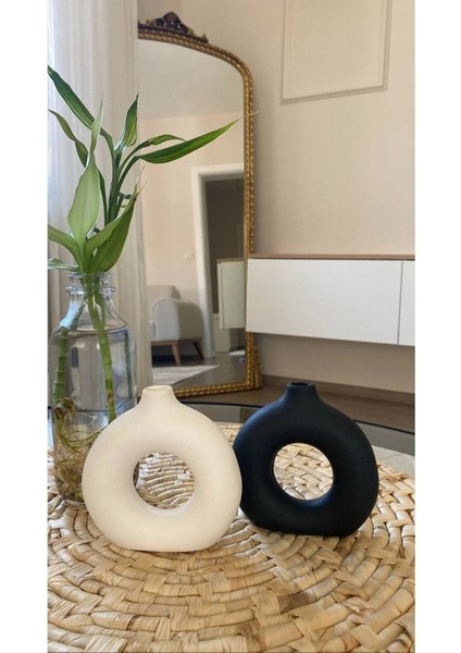 2'li Set Minimal Bohem Dekoratif Vazo 10 cm fiyatları