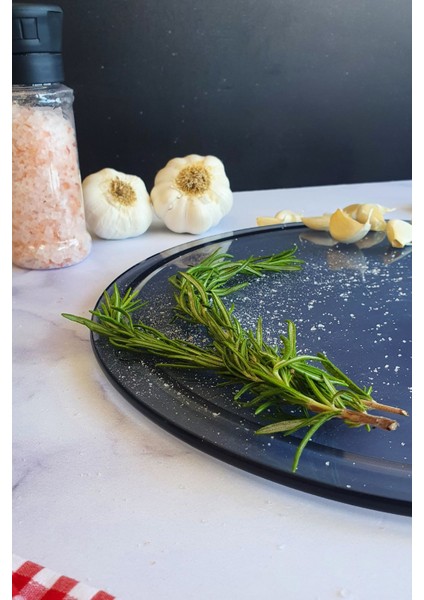 Kanallı Cam Kesme Tahtası - Cam Kesme Tablası | Füme Cam | ÇAP32CM | Patentli Ürün