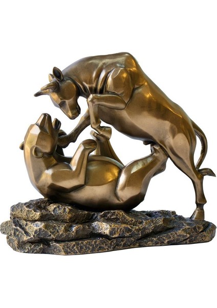 Boğa ve Ayı Dekoratif Biblosu Bull Market Borsa Hediyelik