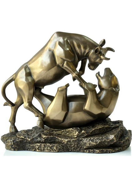 Boğa ve Ayı Dekoratif Biblosu Bull Market Borsa Hediyelik modelleri