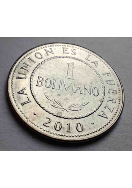 Bolivya 2010 Yılı 1 Bolivyano Çil+ Çap: 27 mm