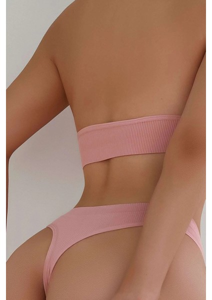 Kadın Somon Seamless Tanga Sütyen Takım fiyatları