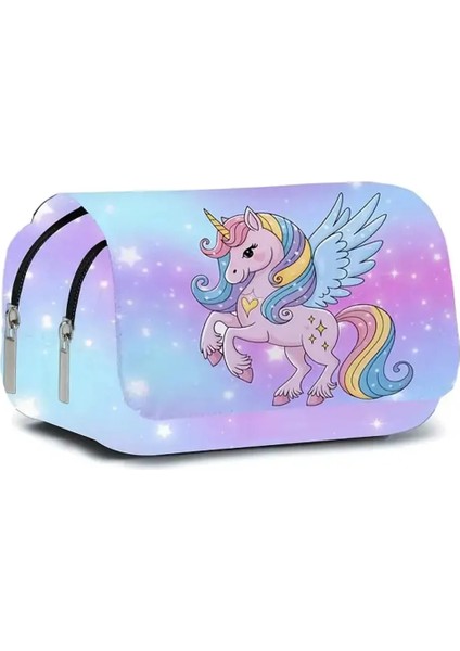 Unicorn Figürlü Kalem Kutusu 2 Bölmeli AD7554