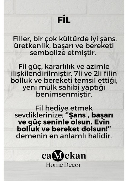 El Yapımı Seramik Fil Biblo ( 2li Set ) Anlamlı Hediyelik Obje Biblolar Sehpa Süsleri fiyatları
