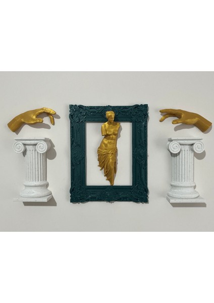 Duvar Heykeli / Duvar Çerçevesi / Sütun / Davut / Venüs / 16 x 13 cm
