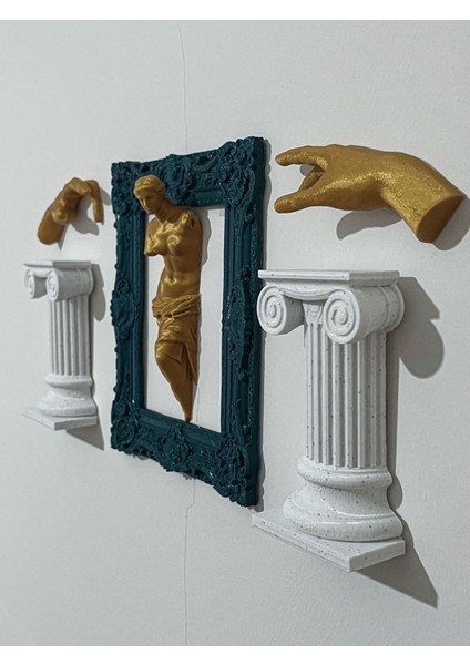 Duvar Heykeli / Duvar Çerçevesi / Sütun / Davut / Venüs / 16 x 13 cm