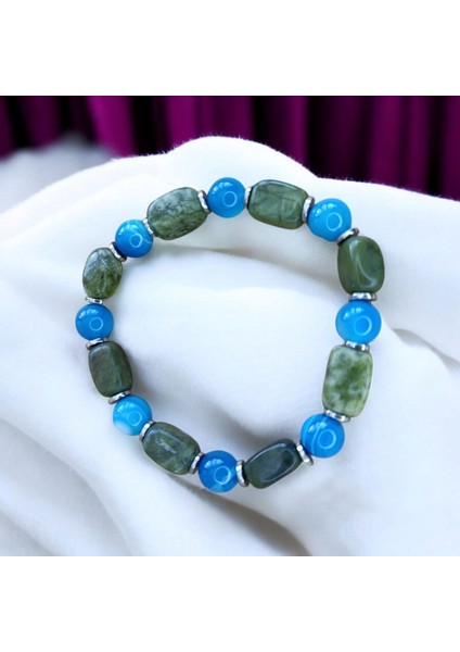 Yeşim Taşı Bileklik Akik Taşı Bileklik Özel Tasarım Hakiki Doğal Taş Bileklik Hediyelik Ürünler fiyatları