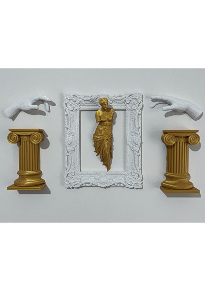 Duvar Heykeli / Duvar Çerçevesi / Sütun / Davut / Venüs / 16 x 13 cm