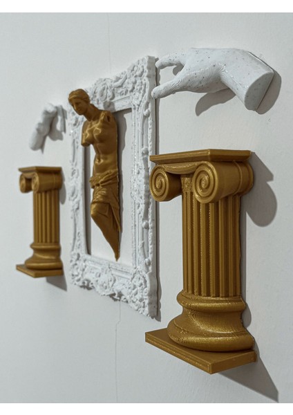 Duvar Heykeli / Duvar Çerçevesi / Sütun / Davut / Venüs / 16 x 13 cm