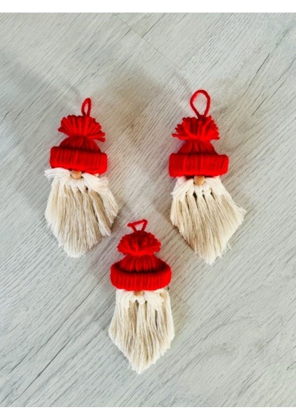 3'lü Bıyıklı Noel Baba/yeni Yıl-Yıl Başı Ağacı, Kapı, Duvar, Mutfak Süsü
