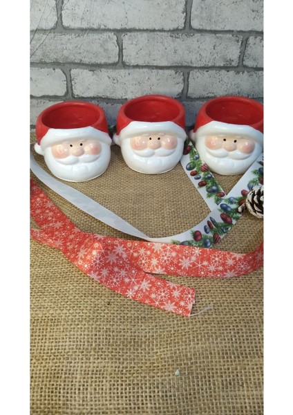 Noel Baba Suklent Kaktüs Saksısı Noel Saksı KIRMIZI-1ADET fırsatları