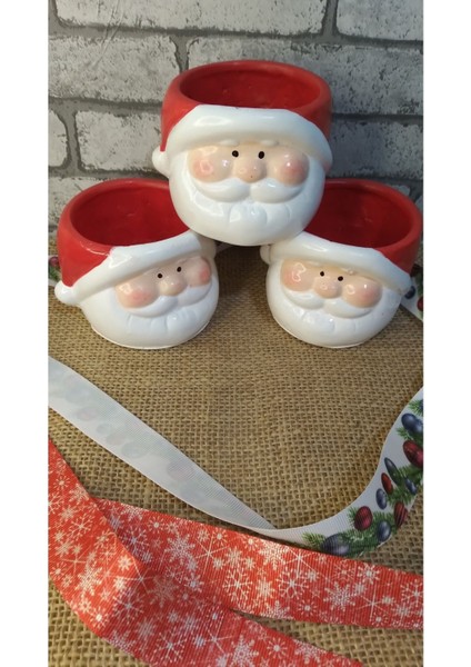 Noel Baba Suklent Kaktüs Saksısı Noel Saksı KIRMIZI-1ADET indirimleri