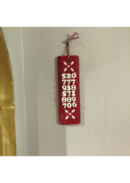 520-777-938-571-889-706 Sırlanmış Kırmızı Beyaz Çoklu Sayı Sekansı ( Açıklamayı Okuyunuz) fiyatları