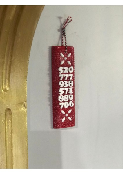520-777-938-571-889-706 Sırlanmış Kırmızı Beyaz Çoklu Sayı Sekansı ( Açıklamayı Okuyunuz) fırsatları