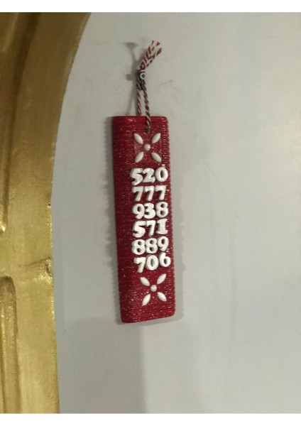 520-777-938-571-889-706 Sırlanmış Kırmızı Beyaz Çoklu Sayı Sekansı ( Açıklamayı Okuyunuz) indirimleri