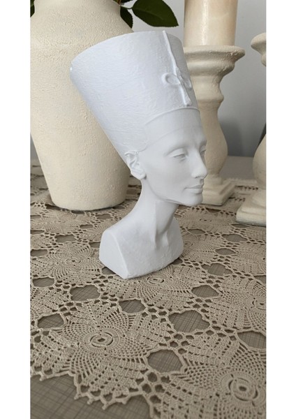 Mısır Kraliçesi Nefertiti Dekoratif Obje Kitaplık Dekor Hediyelik Biblo fırsatları