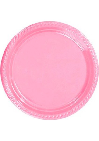 Ofis Catering Piknik Davet Doğum Günü Omeyva Sofra Seti - 25 Kişilik Pembe Tabak Bardak Takımı