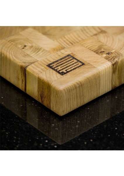 Kahverengi Kestane End Grain Kesme Tahtası Large 34 x 48 Ahşap 1 Parça