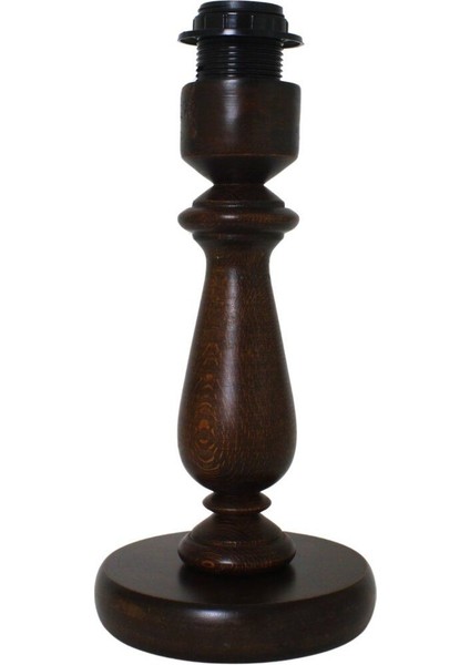 Koyu Ceviz Ahşap Abajur Ayak Vintage Model AYK001245 fırsatları