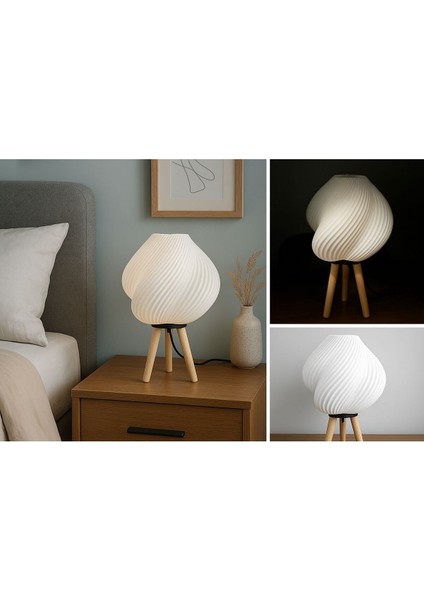 Abajur Ahşap Ayaklı Tasarım Abajur fiyatları