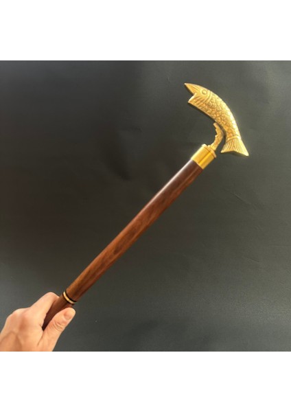 Balık Pirinç Ahşap Baston Gizli Bölmeli fiyatları