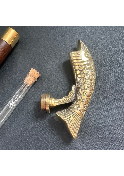 Balık Pirinç Ahşap Baston Gizli Bölmeli indirimleri