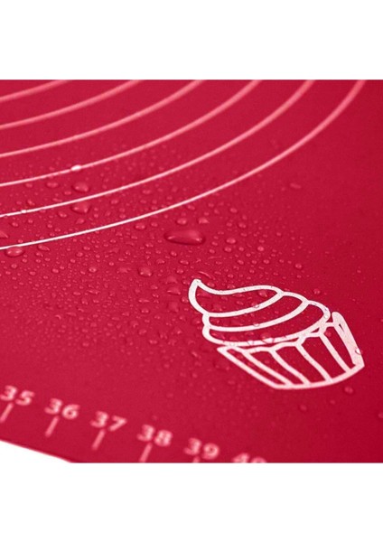 Silikon Ölçülü Çok Amaçlı Hamur Matı Kırmızı indirimleri