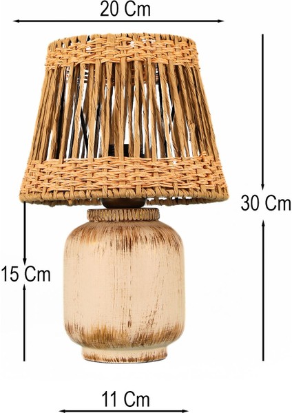 Tindra Handmade Dekoratif Seramik Abajur fiyatları