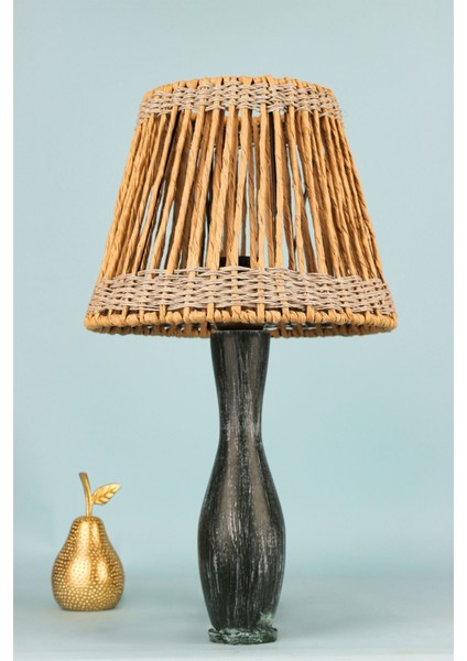 Marso Handmade Dekoratif Ahşap Abajur