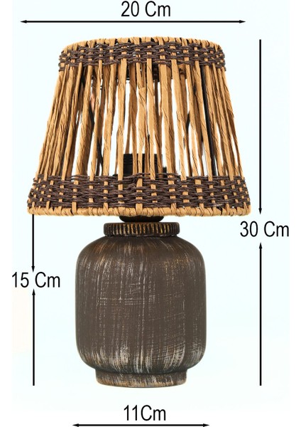 Dornak Handmade Dekoratif Seramik Abajur fiyatları