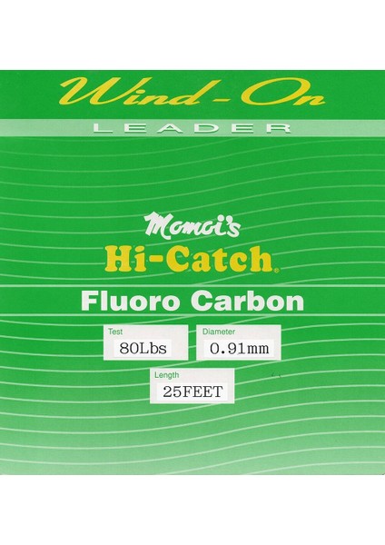 Hi-Catch %100 Fc Wind On Leader 0.91mm-80lb - 7.62 Metre