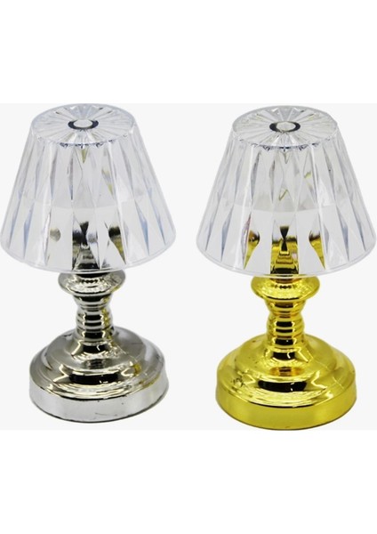 1 Adet Gold Gövdeli Kristal Görünümlü Abajur Masa Lambası fiyatları