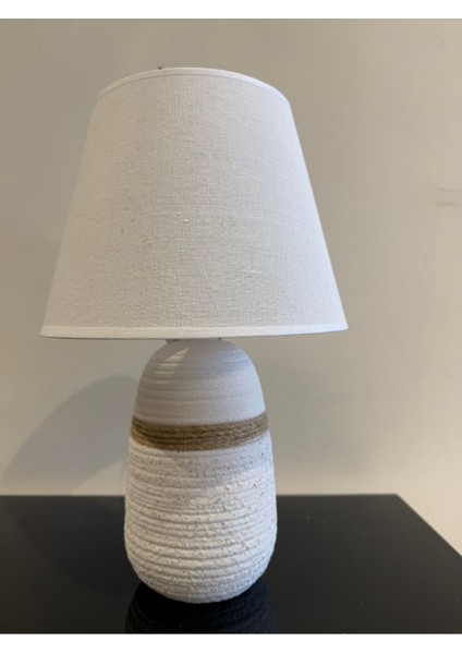 Komidin Üstü Abajur Gri/beyaz modelleri