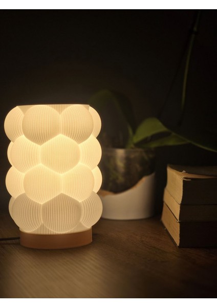 3D Desıgn Modern Tasarımlı Şık Abajur Dekoratif Masa Lambası Salon ve Ofis Aydınlatma fırsatları