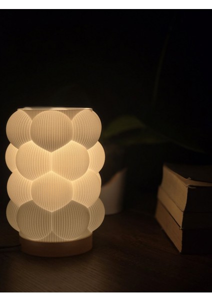 3D Desıgn Modern Tasarımlı Şık Abajur Dekoratif Masa Lambası Salon ve Ofis Aydınlatma indirimleri