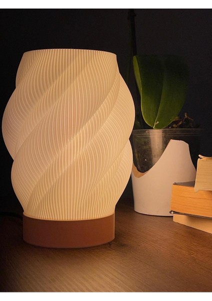 Modern Tasarımlı Şık Abajur Dekoratif Masa Lambası Yatak Odası, Salon ve Ofis Aydınlatma