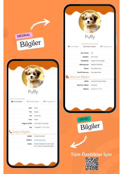 Köpekler Için Akıllı Künye, Nfc Dijital Isimlik Ve Tasma Künyesi Qr Kod Künye Paslanmaz Çelik Turuncu isimli Köpek Tasması, Köpek isimlik fırsatları
