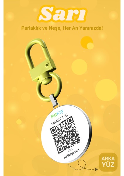 Köpekler Için Akıllı Künye, Nfc Dijital Isimlik Ve Tasma Künyesi Qr Kod Künye Paslanmaz Çelik sarı isimli Köpek Tasması, Köpek isimlik