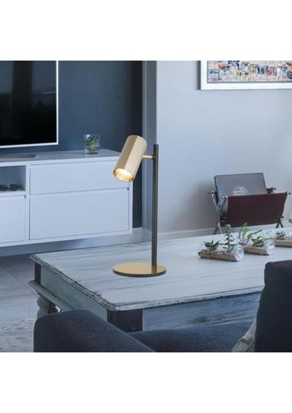 Gelalpzr Rosta Siyah-Antık Lak Masa Lambası 1XGU10 Aynet 1109110