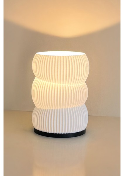 Bella Pinter Modern Tasarım Beyaz Abajur Masa Lambası fiyatları