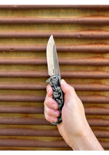 Sayyad Model 4116 Ayı Işlemeli Koleksiyonluk Çakı - Isim Yazma - Taşıma Kılıfı Hediyeli