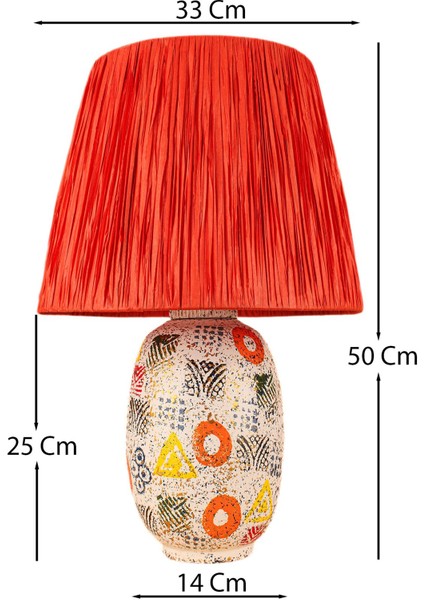 Tangelo Handmade Dekoratif Seramik Abajur fiyatları