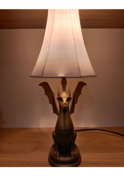 Ejderha Şekilli Abajur - Salon Aydınlatma Abajur