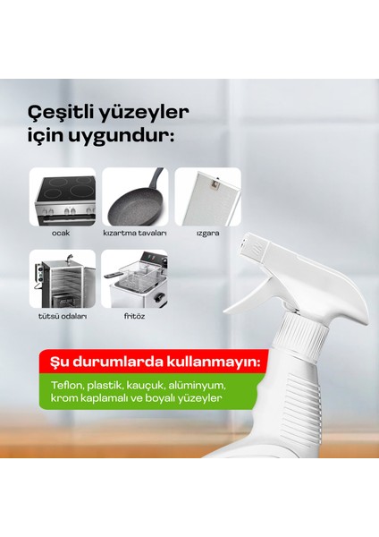 Azelit Yağ ve Kireç Sökücü Sprey temizleyici (2 x 600 ml Avantajlı Paket) - Hızlı Etkili, Çok Amaçlı, Eldiven Hediye, Anında Etki Kir ve Yağ Çözücü