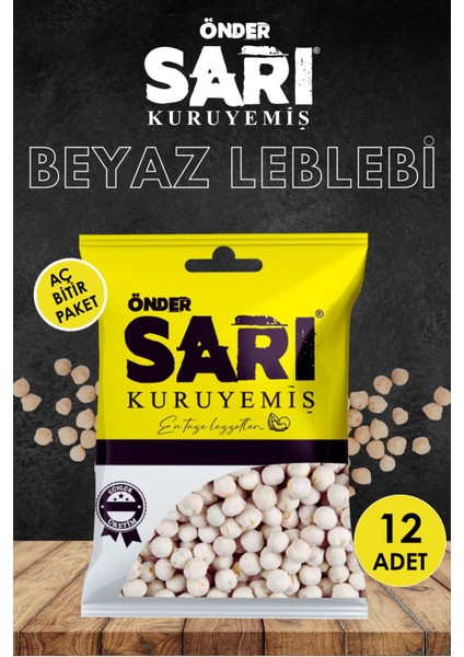 Beyaz Leblebi Kuruyemiş 50 gr x 12 Adet Aç Bitir Paket