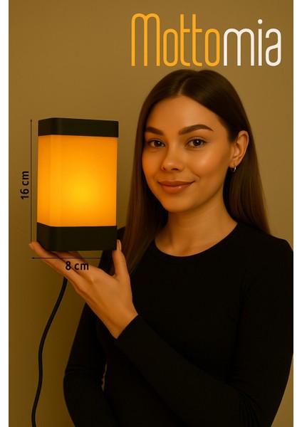 Minimal Abajur Kare Köşe ve Baş Ucu Için Dekoratif Modern Sade