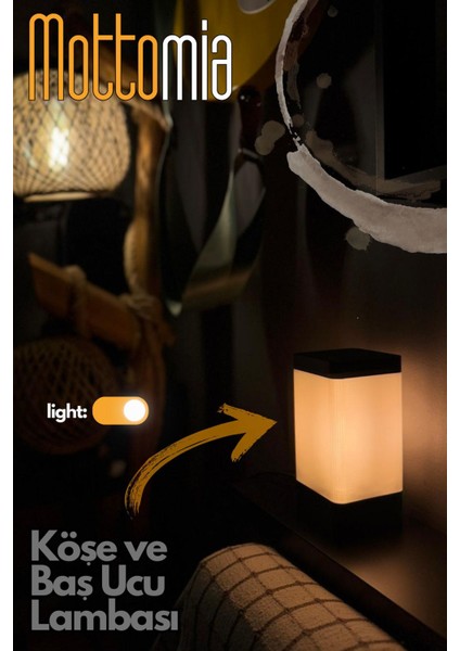 Minimal Abajur Kare Köşe ve Baş Ucu Için Dekoratif Modern Sade fiyatları